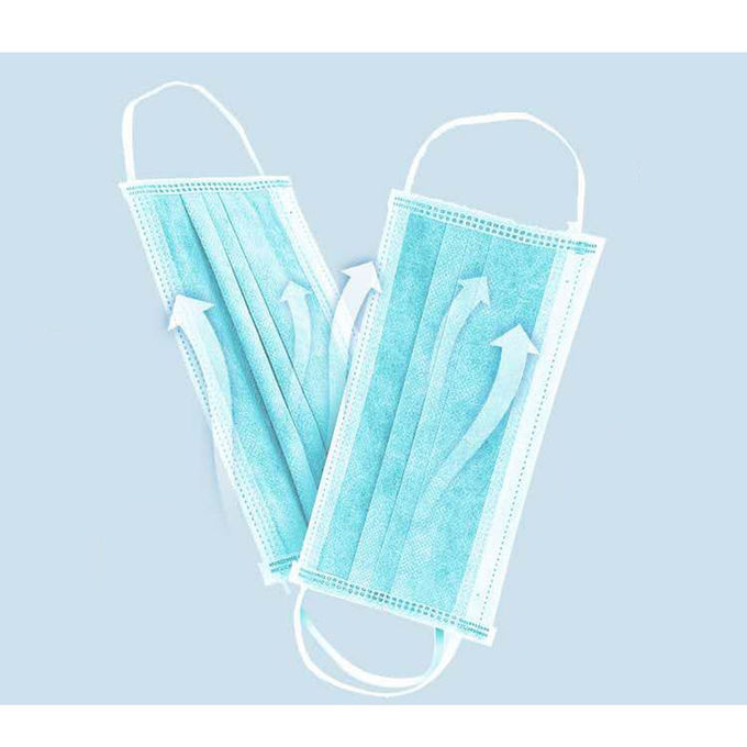 Dispsoable non tissé le masque protecteur trois couches de masque jetable stérile confortable