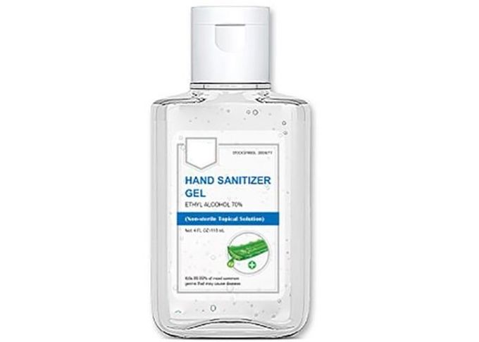 Aseptisant antibactérien à base d'alcool 0 de la main 60ml
