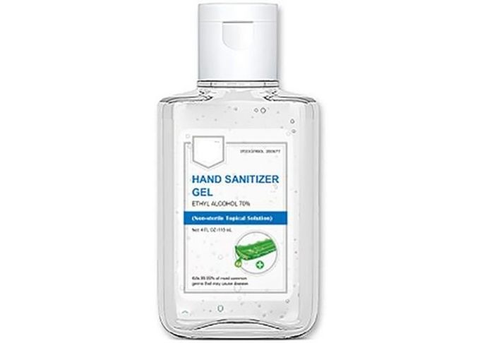 Aseptisant antibactérien 1 de main de bouteille de place de secousse de teneur en alcool de 70%